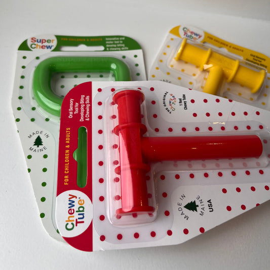 Chewy Tubes Red — rød tyggetube for munnmotorisk trening