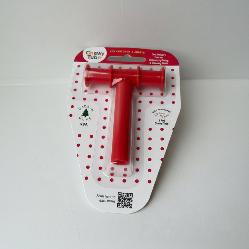 Chewy Tubes Red — rød tyggetube for munnmotorisk trening