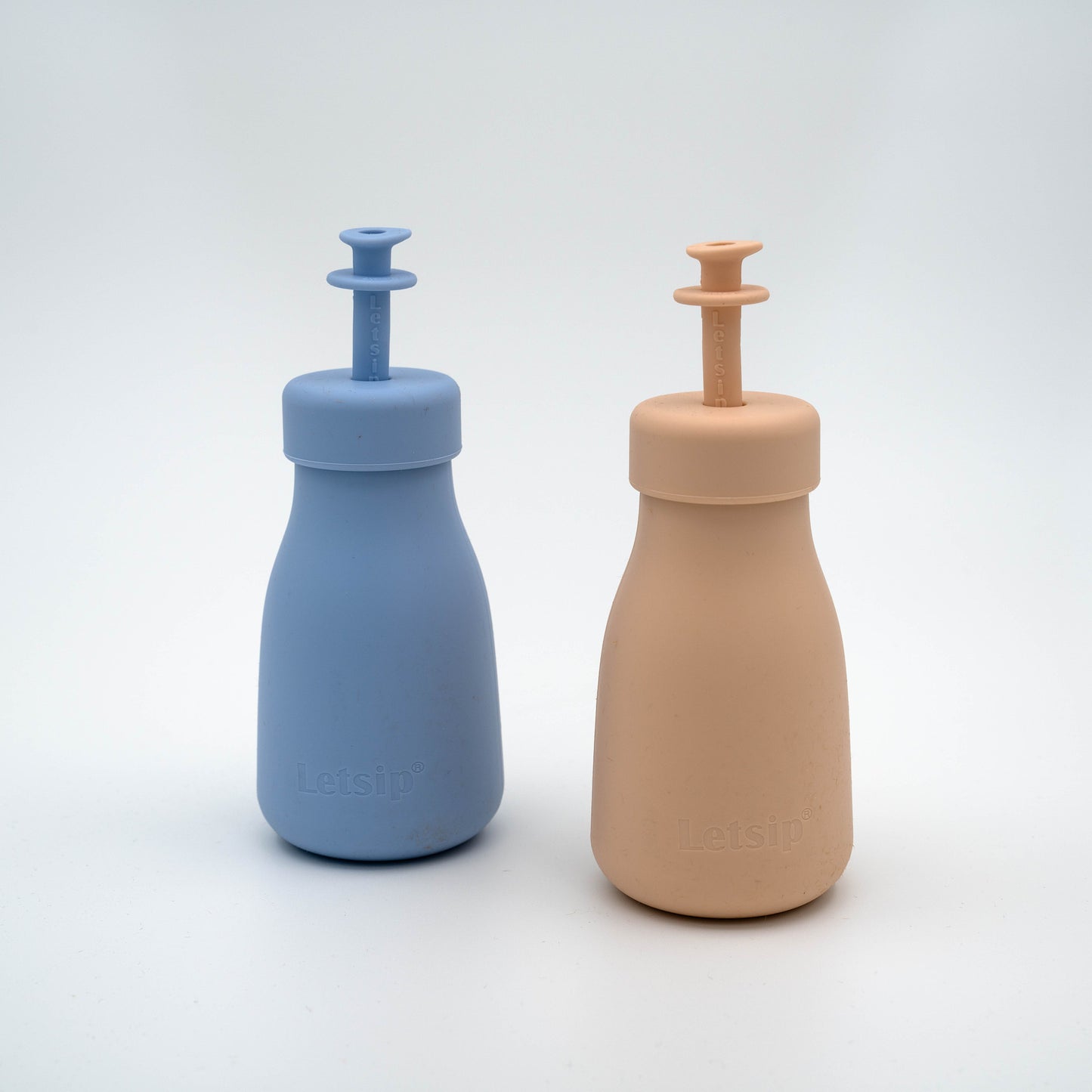 Letsip Easy Bottle 2-pakning — drikkeflaske for barn 0–3 år med tungestopper