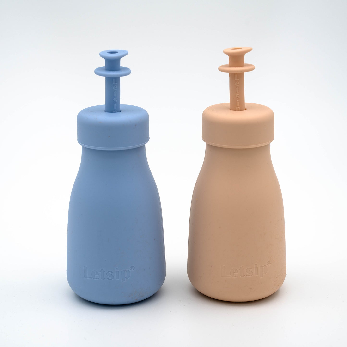 Letsip Easy Bottle 2-pakning — drikkeflaske for barn 0–3 år med tungestopper