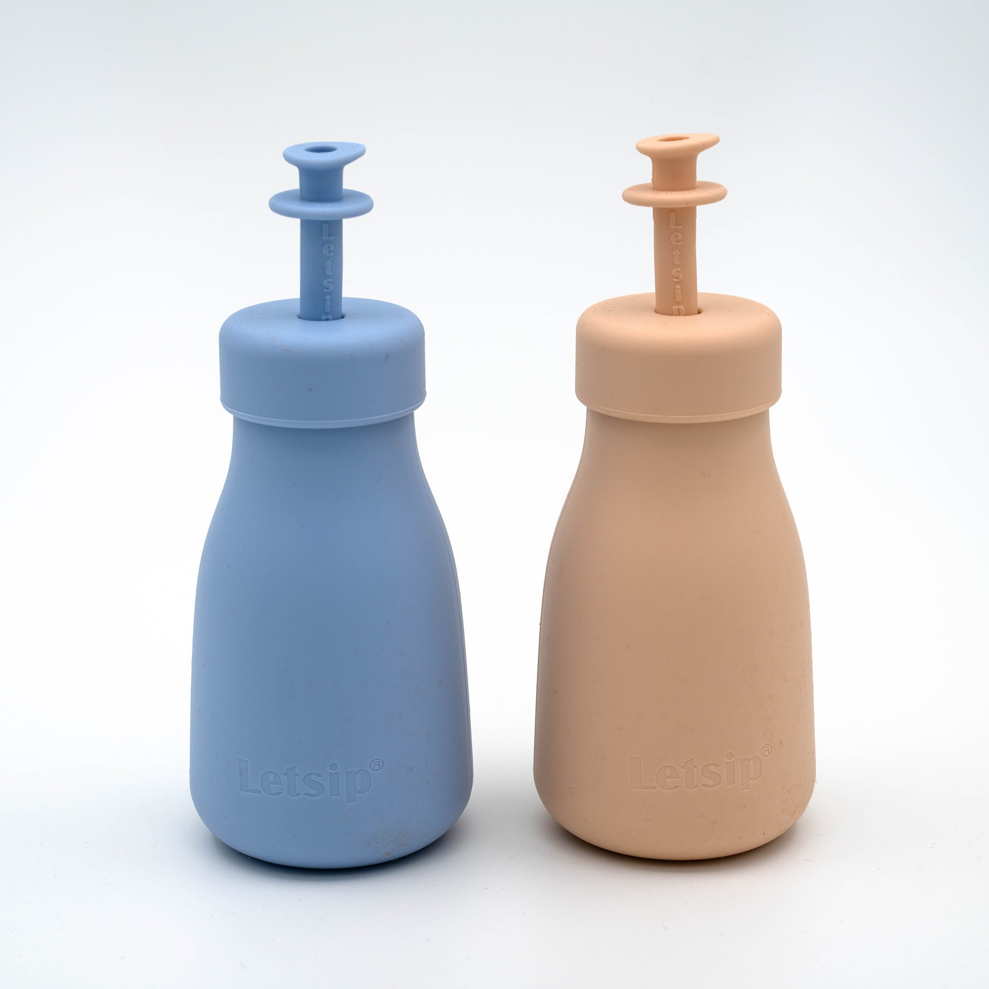 Letsip Easy Bottle 2-pakning — drikkeflaske for barn 0–3 år med tungestopper